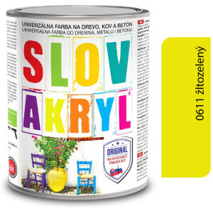 Slovakryl 0611 - žltozelený 0