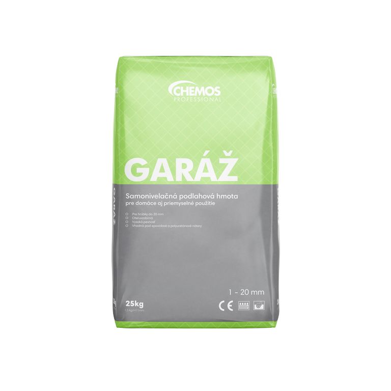 Chemos Garáž 25kg - samonivelizačná hmota