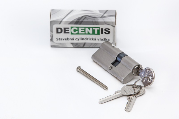 Decentis vložka cylindrická stavebná 30/35 65mm nikel