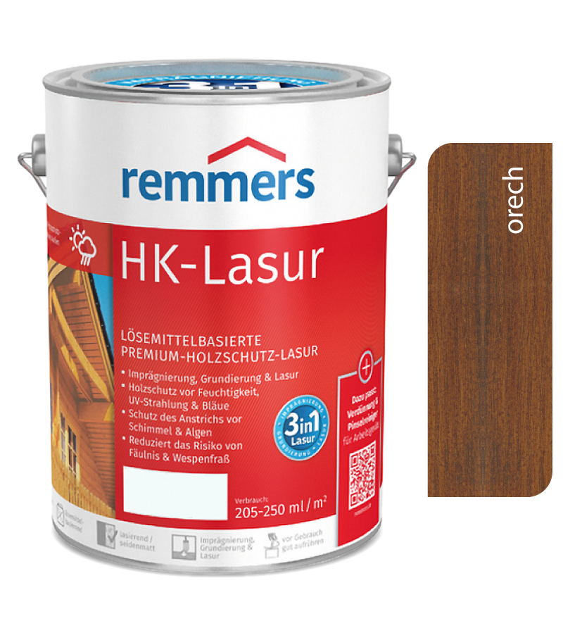 Remmers HK-Lasur 5l Nussbaum/Orech - tenkovrstvá olejová lazúra