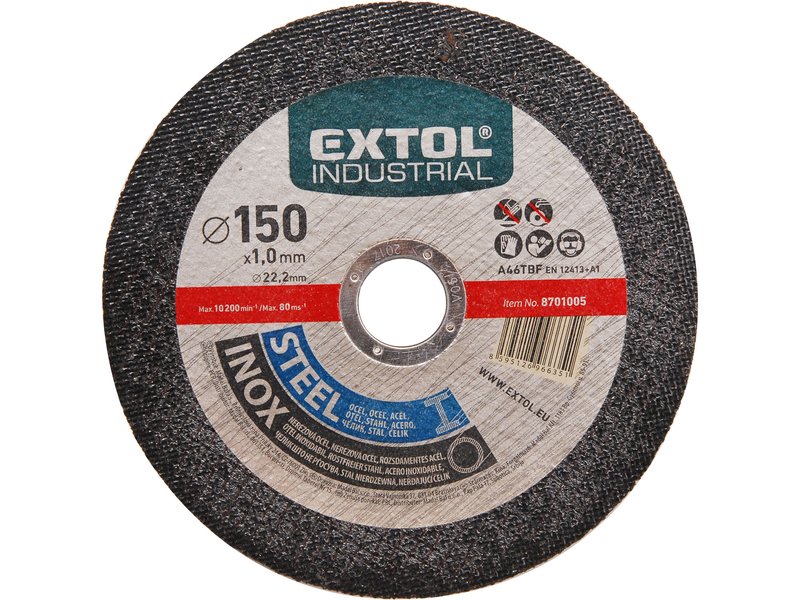 Extol Kotúč rezný na oceľ/antikoro 115x1