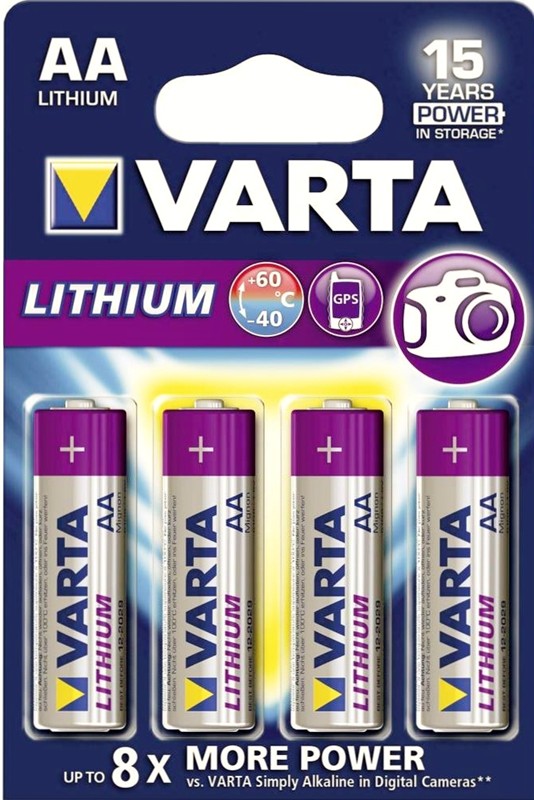 Varta Lithium AA líthiová batéria 4ks Varta Lithium AA líthiová batéria 4ks