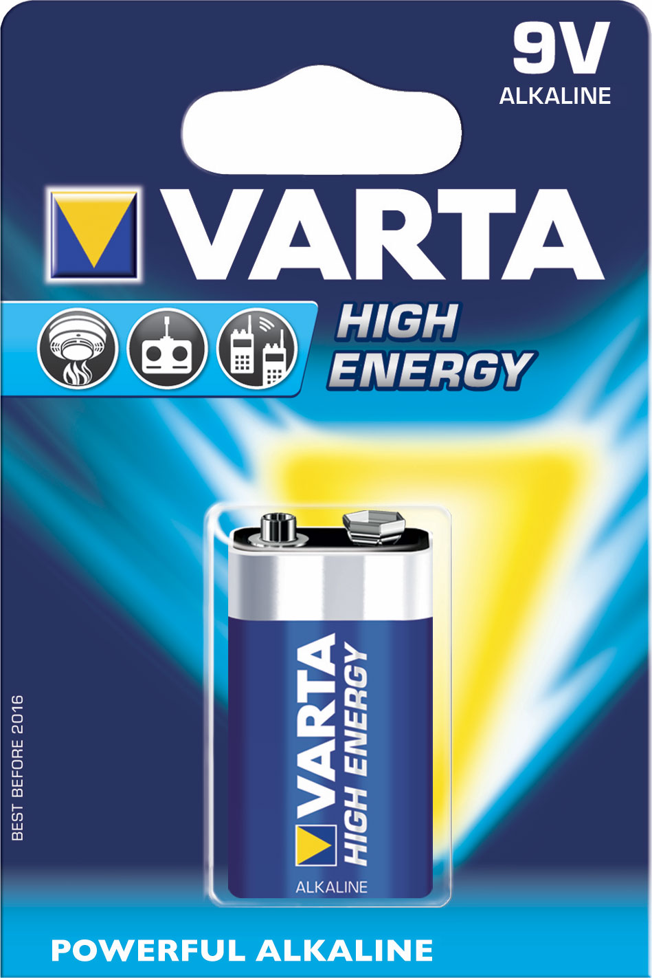 Varta High Energy 9V BL1-Longlife Power