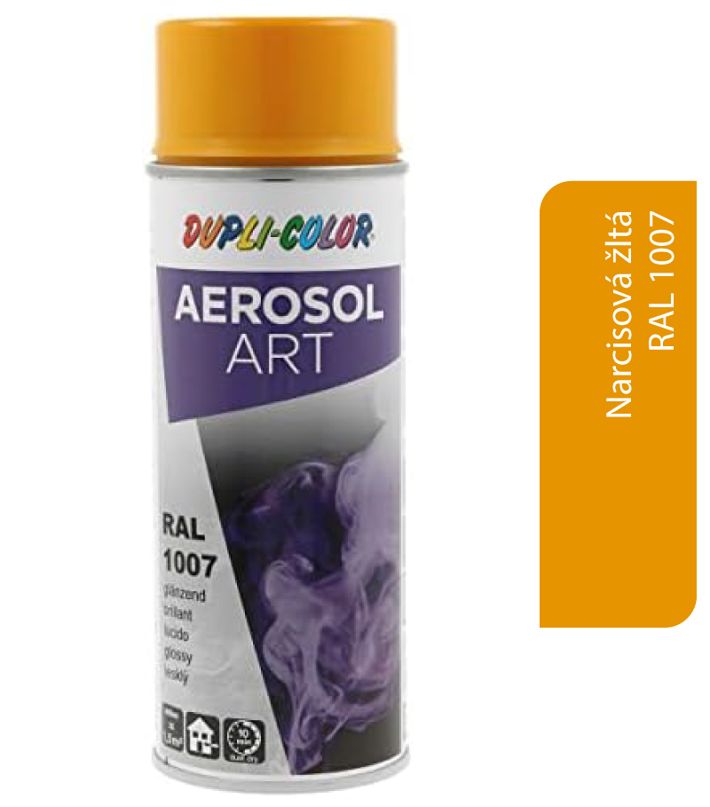 Dupli-Color Aerosol Art RAL1007 400ml - narcisová žltá