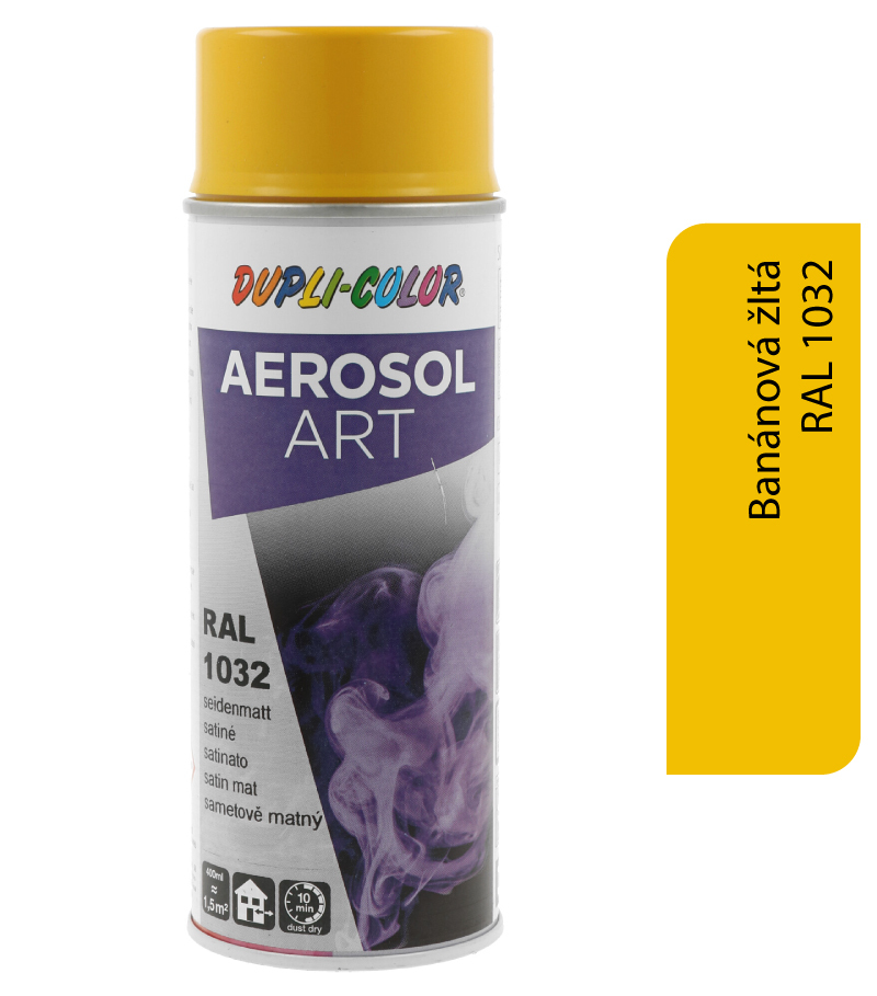 Dupli-Color Aerosol Art RAL1032 400ml - banánová žltá