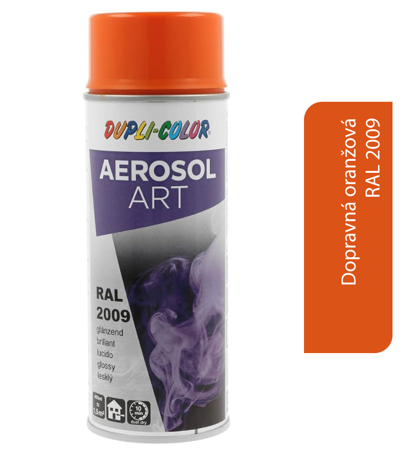 Dupli-Color Aerosol Art RAL2009 400ml - dopravná oranžová