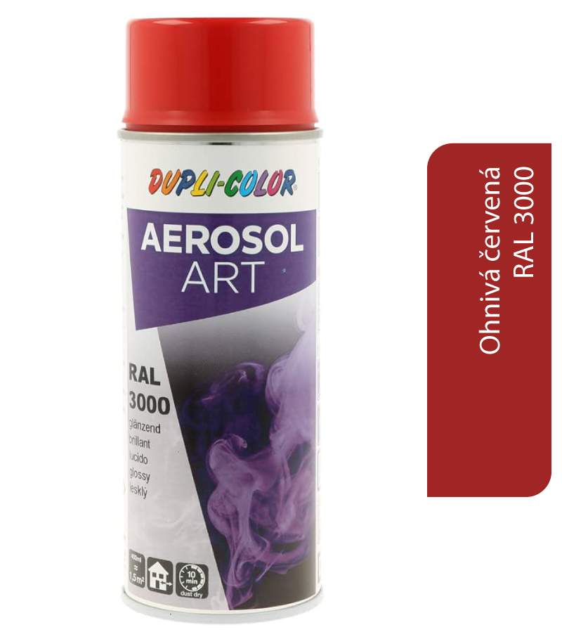 Dupli-Color Aerosol Art RAL3000 400ml - ohnivá červená