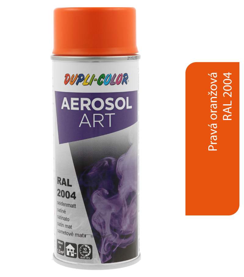 Dupli-Color Aerosol Art RAL2004 400ml - pravá oranžová