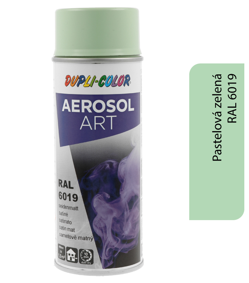 Dupli-Color Aerosol Art RAL6019 400ml - pastelová zelená
