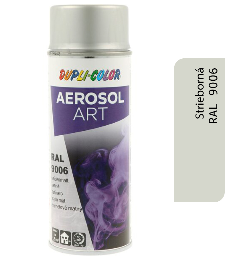 Dupli-Color Aerosol Art RAL9006 400ml - strieborná