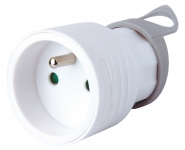 Emos Zásuvka 250V/16A biela - priama