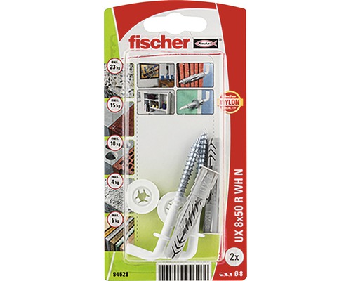 Hmozdinka univerzalna UX 8x50 WH blister