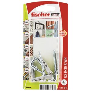 Fischer Hmoždinka univerzálna UX so skobou 6x35 WH K OE