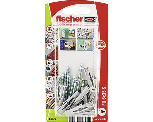 Fischer Univerzálna hmoždinka FU 6x35 so skrutkou