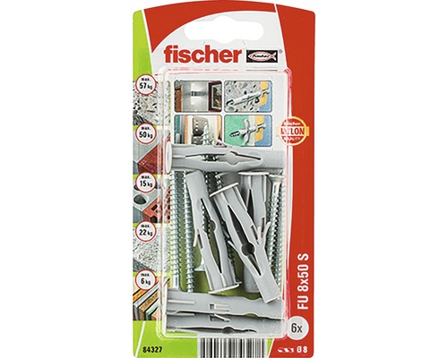 Fischer Univerzálna hmoždinka FU 8x50 so skrutkou