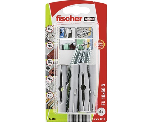 Fischer Univerzálna hmoždinka FU 10x60 so skrutkou