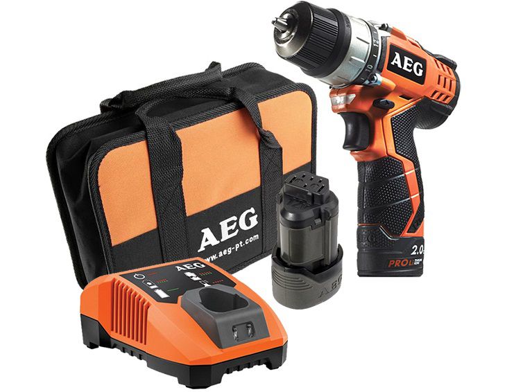 AEG BBS 12C2 LI-202B Akumulátorový kompaktný skrutkovač s vymeniteľným skľúčidlom 12V