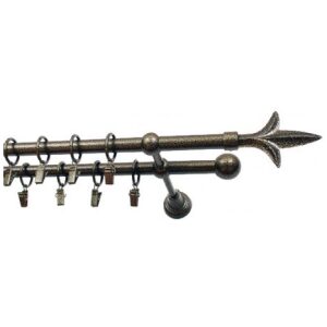 Garniža dvojitá lilia čierna 160cm