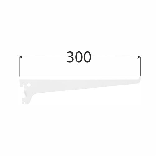 Velano AWSS Lišta systémová konzola 300mm jednoduchá biela