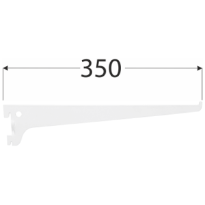 Velano WSS Lišta systémová konzolová jednoduchá 350mm biela