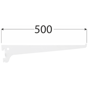 Velano WSS Lišta systémová konzolová jednoduchá 500mm biela