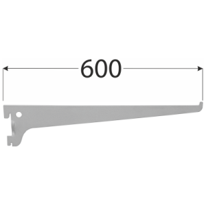 Velano WSS Lišta systémová konzolová jednoduchá 600mm šedá