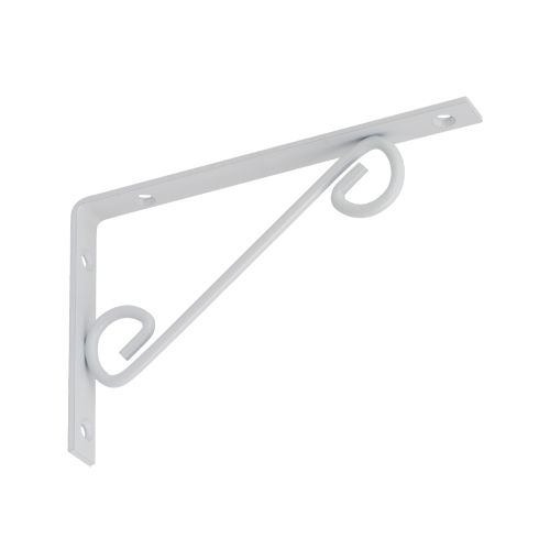 Velano Konzola dekoratívna jednoduchá biela WOP200 200x125mm