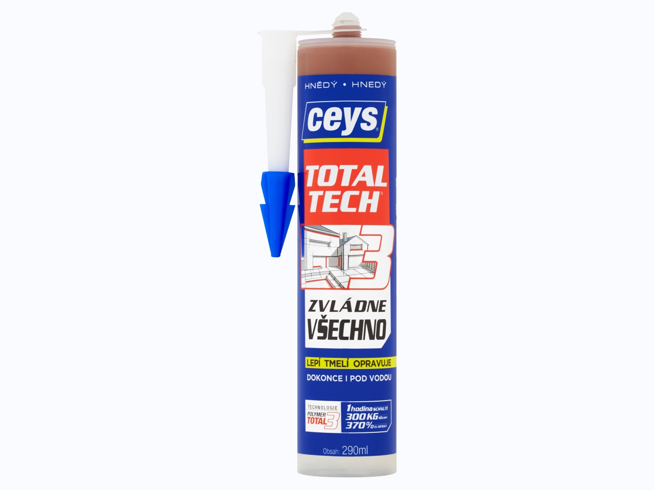 Ceys Total Tech hnedý - Lepidlo a tmel 290ml