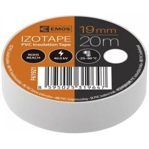 Paska izolačná PVC 19/20 biela