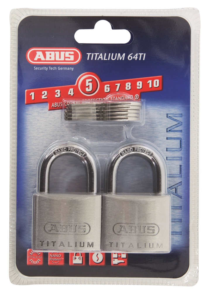 Abus 727TI/40 Zámok visiaci 4ks + 5 kľúčov