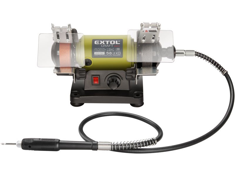 Extol Brúska stolová dvojkotúčová s priamou brúskou príkon 120W 75mm 410112