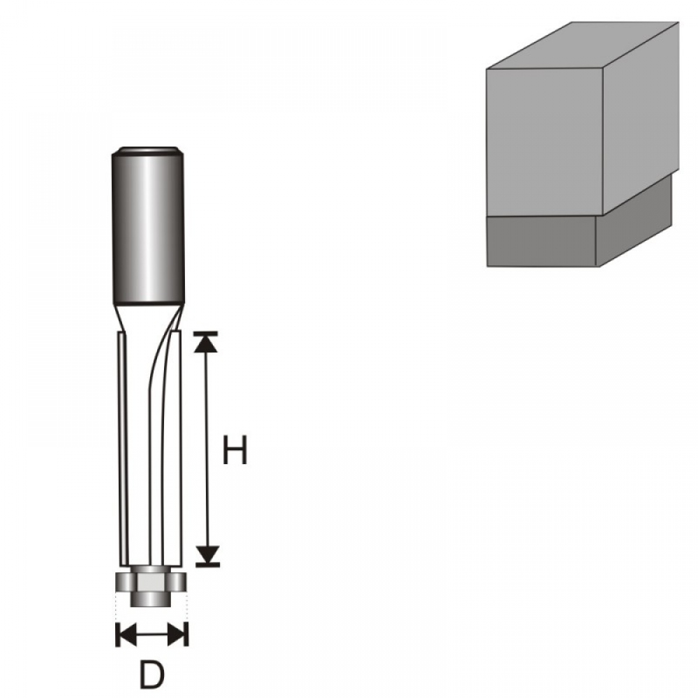 DEDRA 07F091B Frézka vídiová do dreva 8mm D13