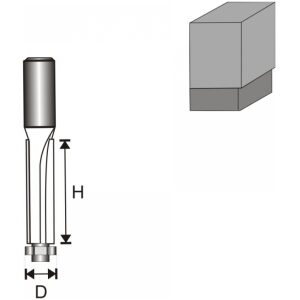 Frézka vídiová do dreva 8mm D12