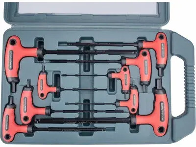 Kľúče imbusové s plastovou rukoväťou v kufríku