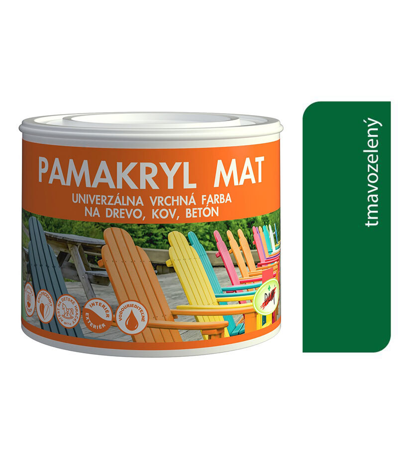 Pamakryl mat tmavo zelený 6029 0