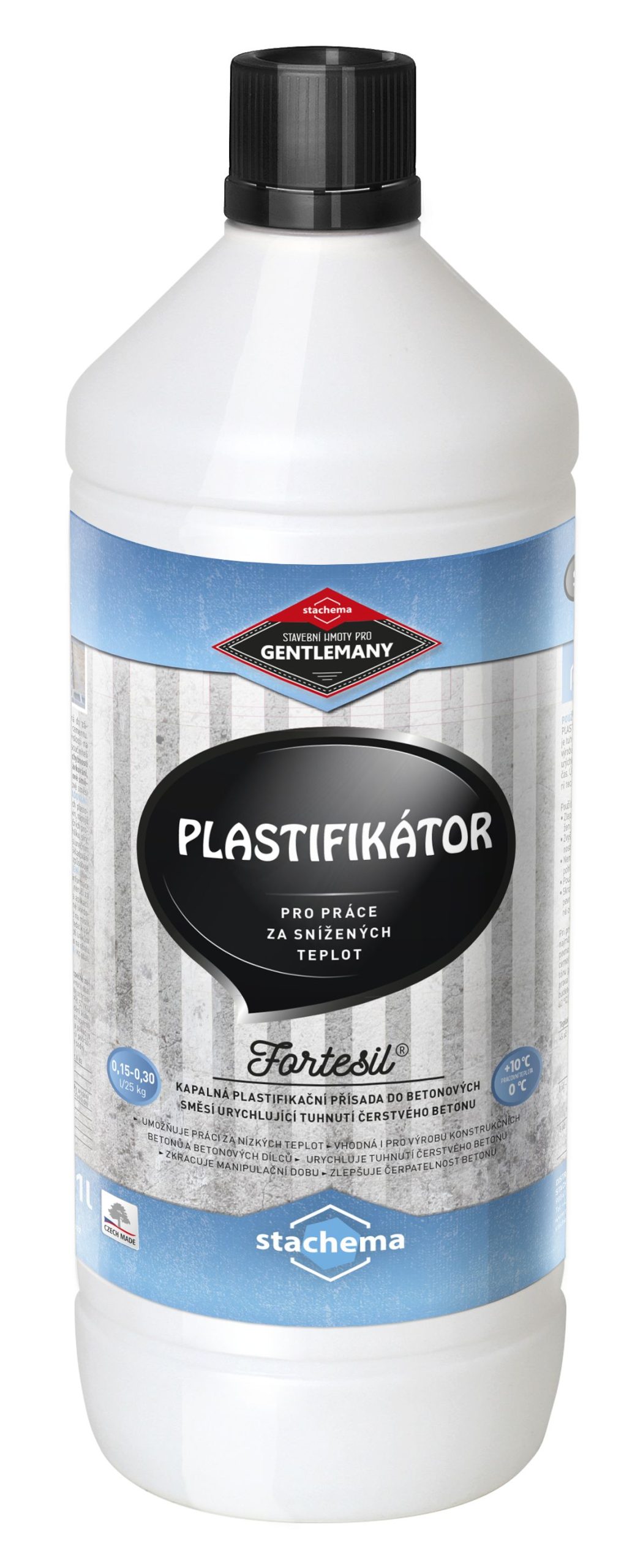 Fortesil plastifikátor 1L pre práce pri nízkych teplotách