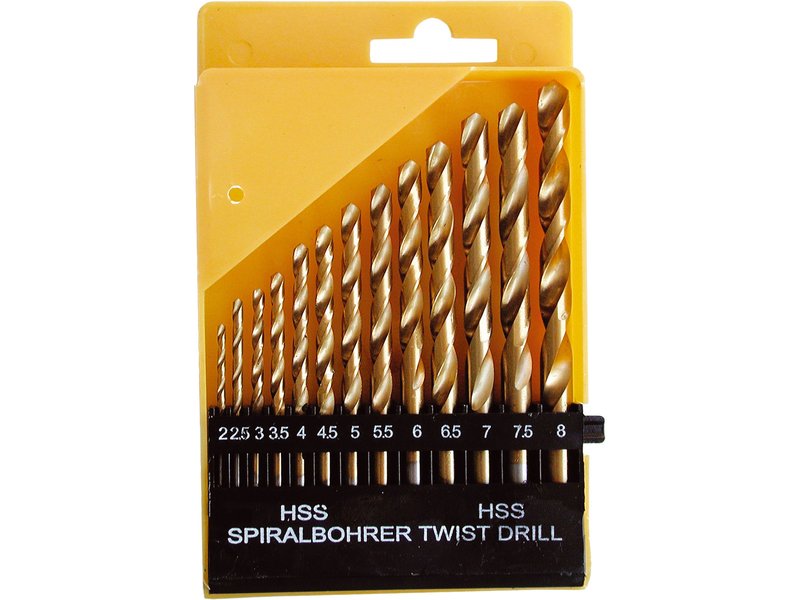 Extol Craft Vrtáky do kovu HSS TiN