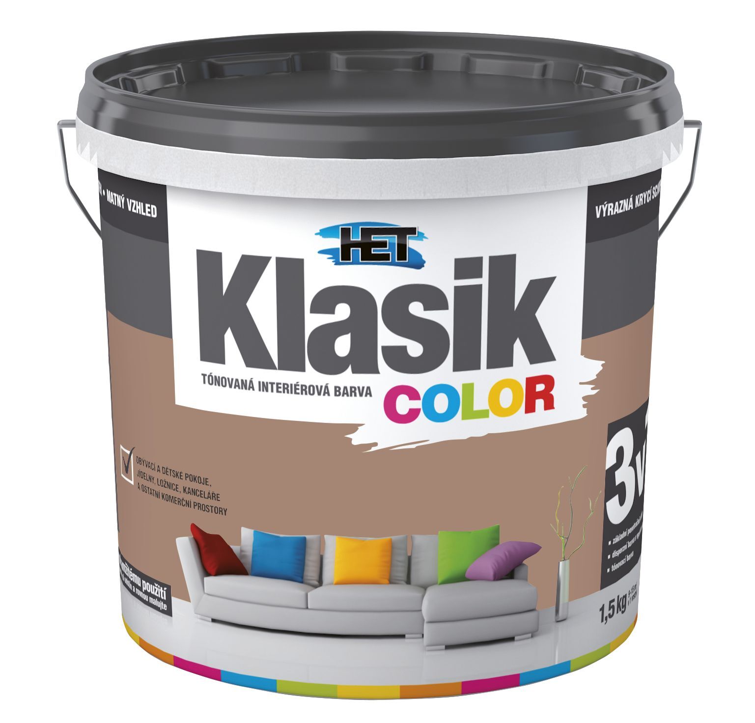 Het Klasik Color 0277 hnedý 1