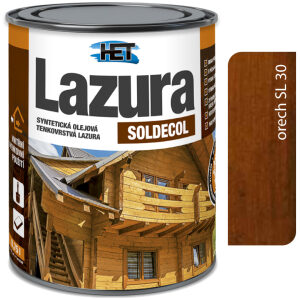 Het Soldecol lazúra SL30 orech - Tenkovrstvá lazúra 5l