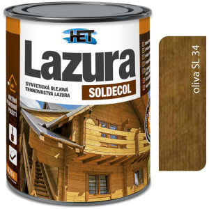 Het Soldecol lazúra SL34 oliva - Tenkovrstvá lazúra 2