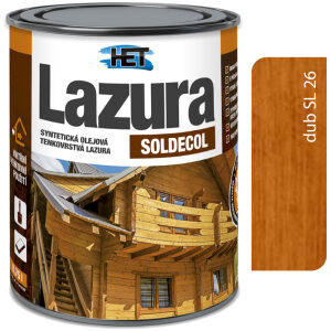 Het Soldecol lazúra SL26 dub - Tenkovrstvá lazúra 5l