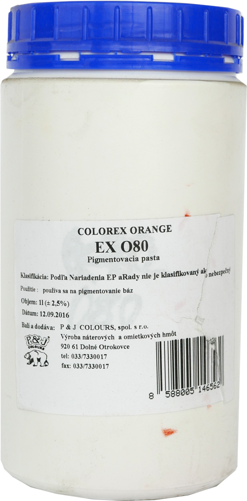 Pasta PJ Colorex Orange EX O80 1l