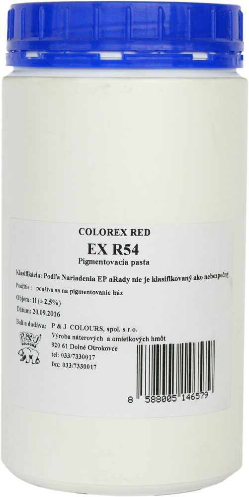 Pasta PJ Colorex Red EX R54 1l