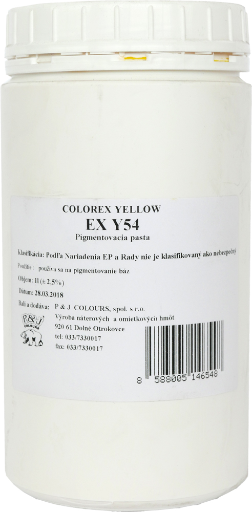 Pasta PJ Colorex Yellow EX Y54 1l
