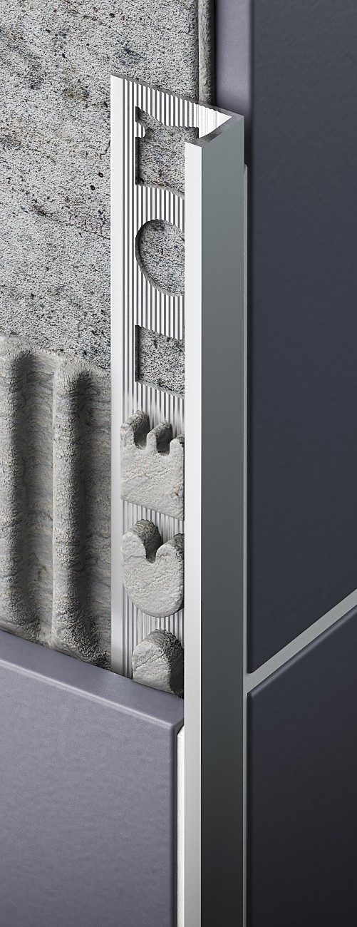 Profil ukončovací hranatý 10mm AL strieborný lesklý 2.5m