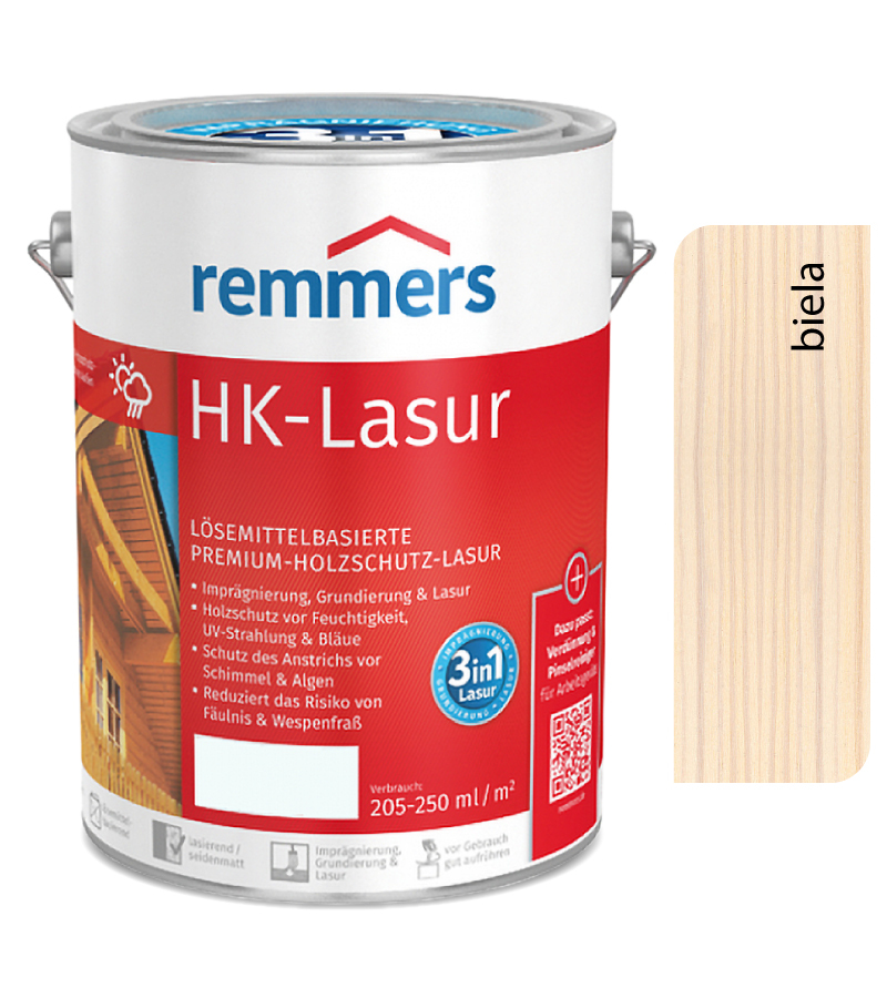 Remmers HK-Lasur 5l Weiss/Biela - tenkovrstvá olejová lazúra