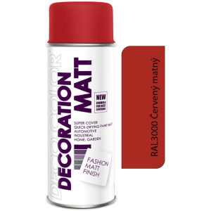 Deco Color Decoration RAL MATT - 3000 červený ohnivý matný 400ml