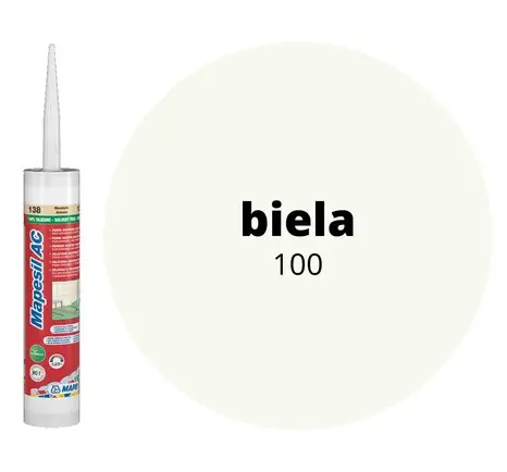 Mapei Mapesil AC 100 silikónový tmel biely 310ml
