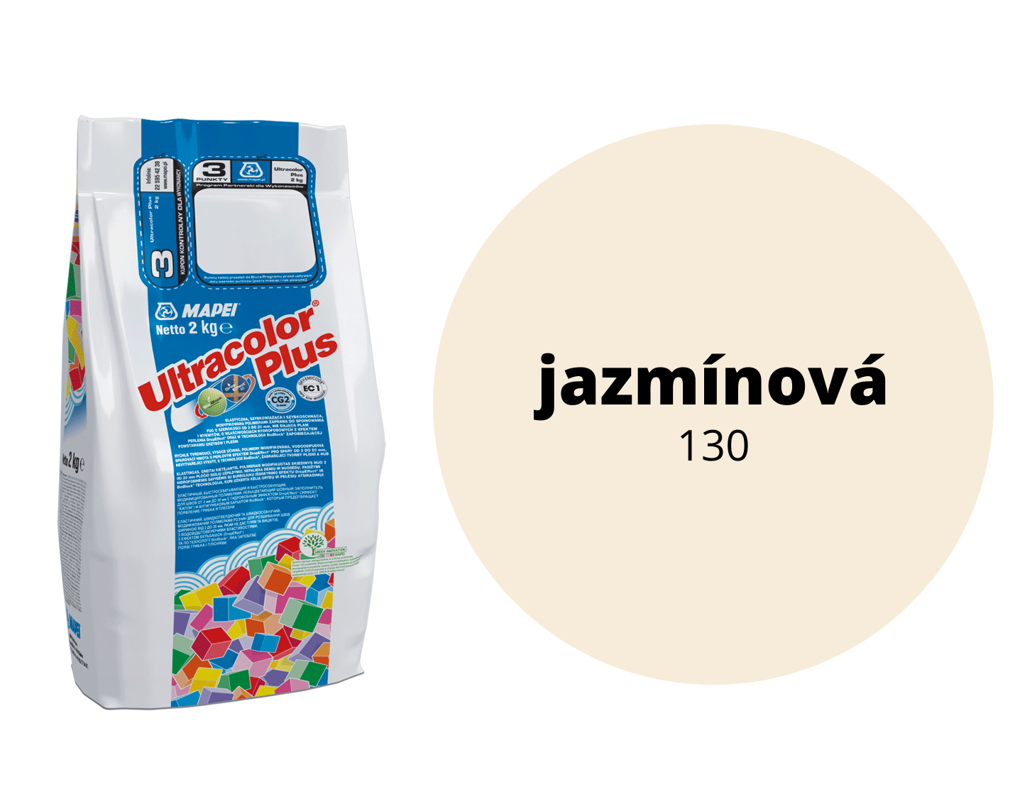 Ultracolor Plus šparovacia malta 130 alu 2kg