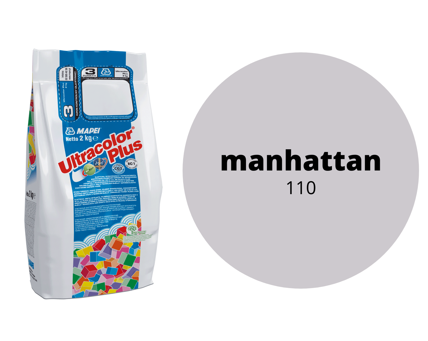 Ultracolor Plus špárovacia malta 110 alu 2kg